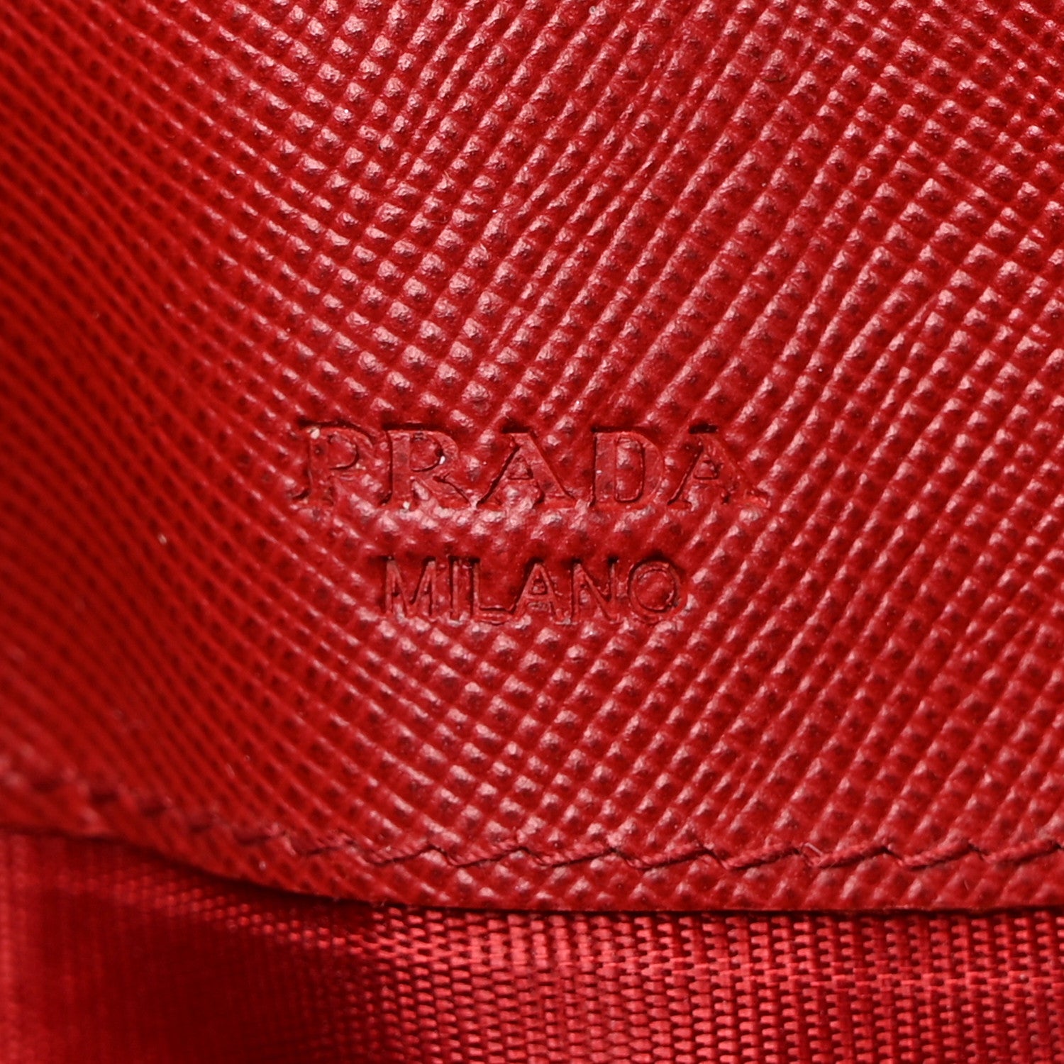 Prada Saffiano Metal Continental Flap Wallet Fuoco 7 of 11