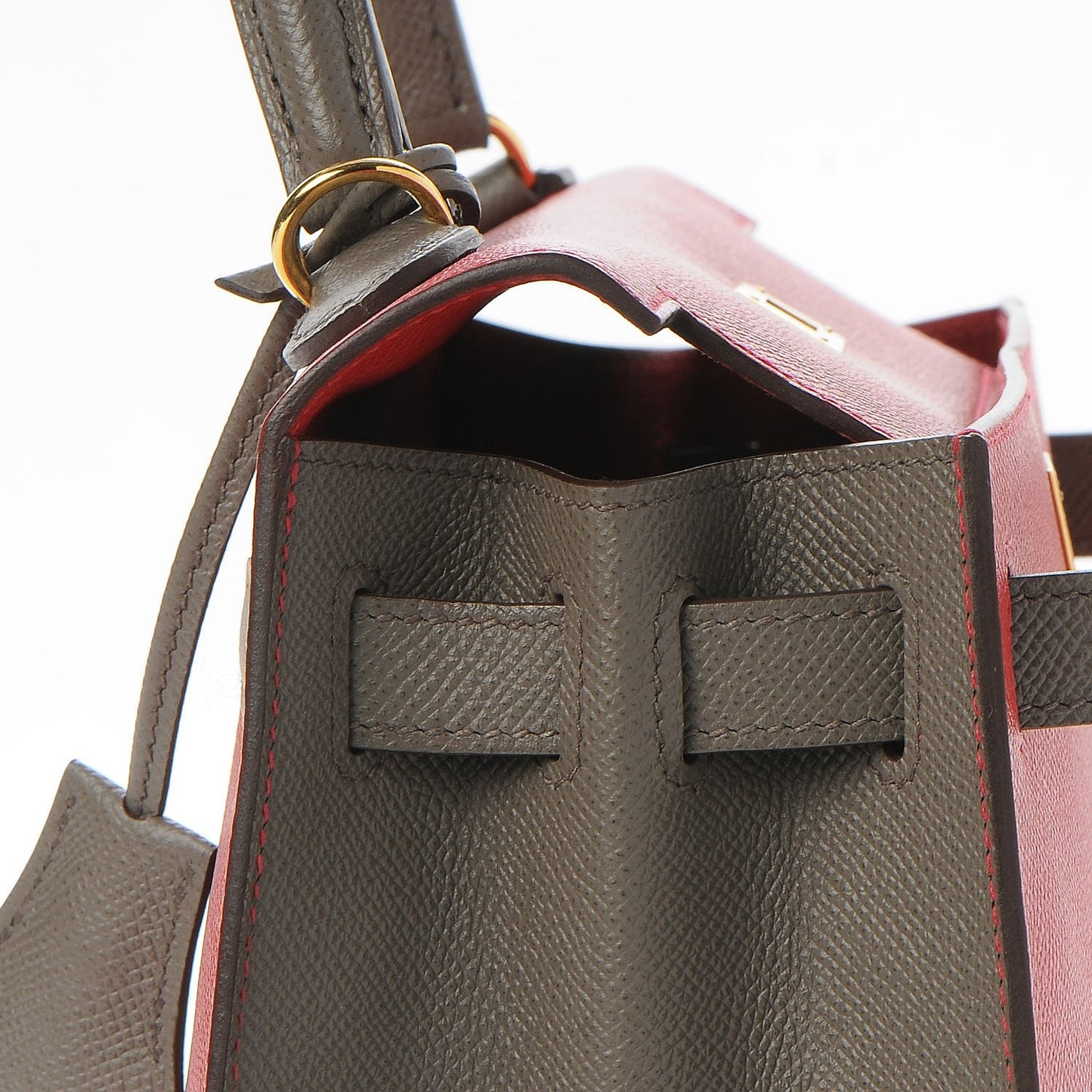 Epsom Horseshoe Kelly Sellier 28 Rouge Casaque Etain