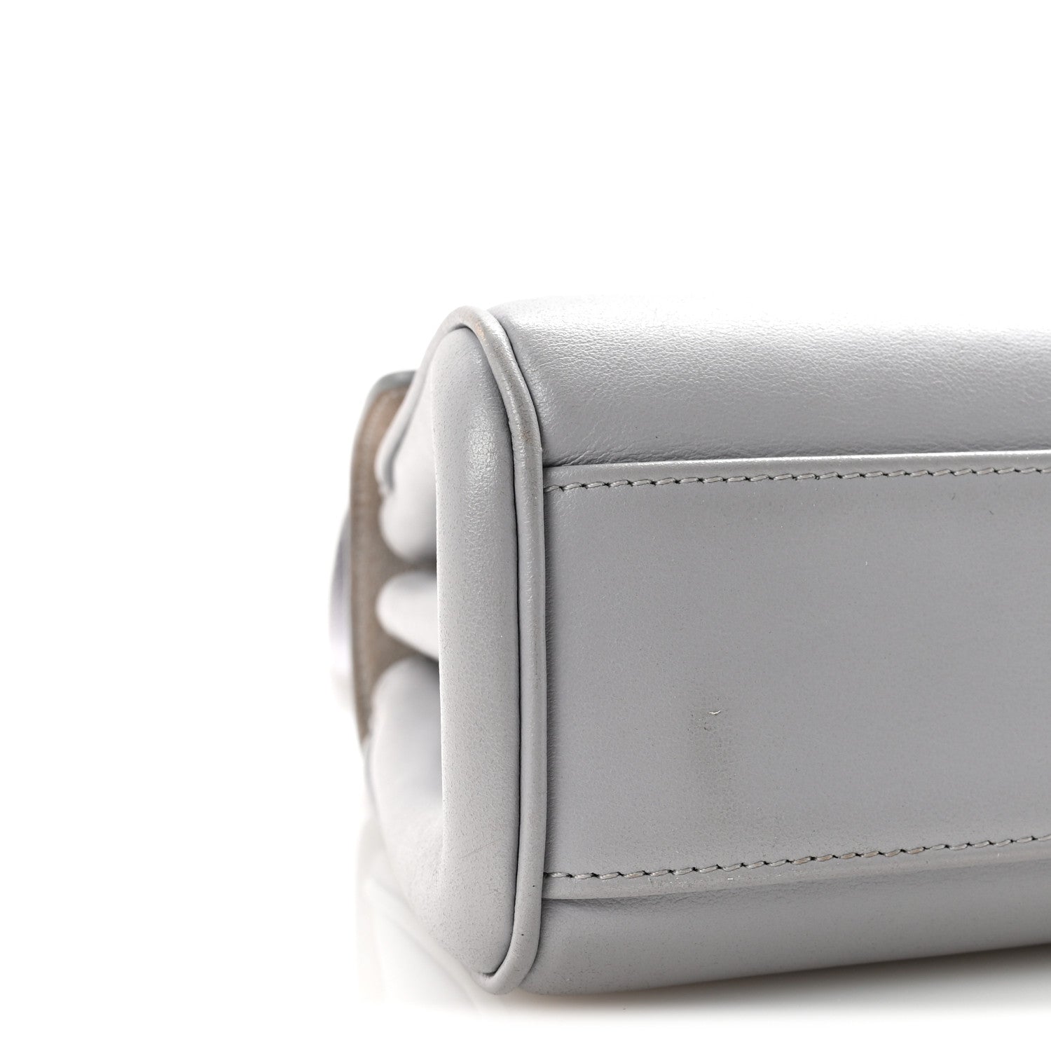 Celine Smooth Calfskin Teen Soft 16 Shoulder Bag Light Grey 9 of 10