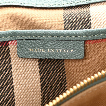 Burberry Soft Grain Calfskin Medium Buckle Tote Celadon Blue 7 of 10