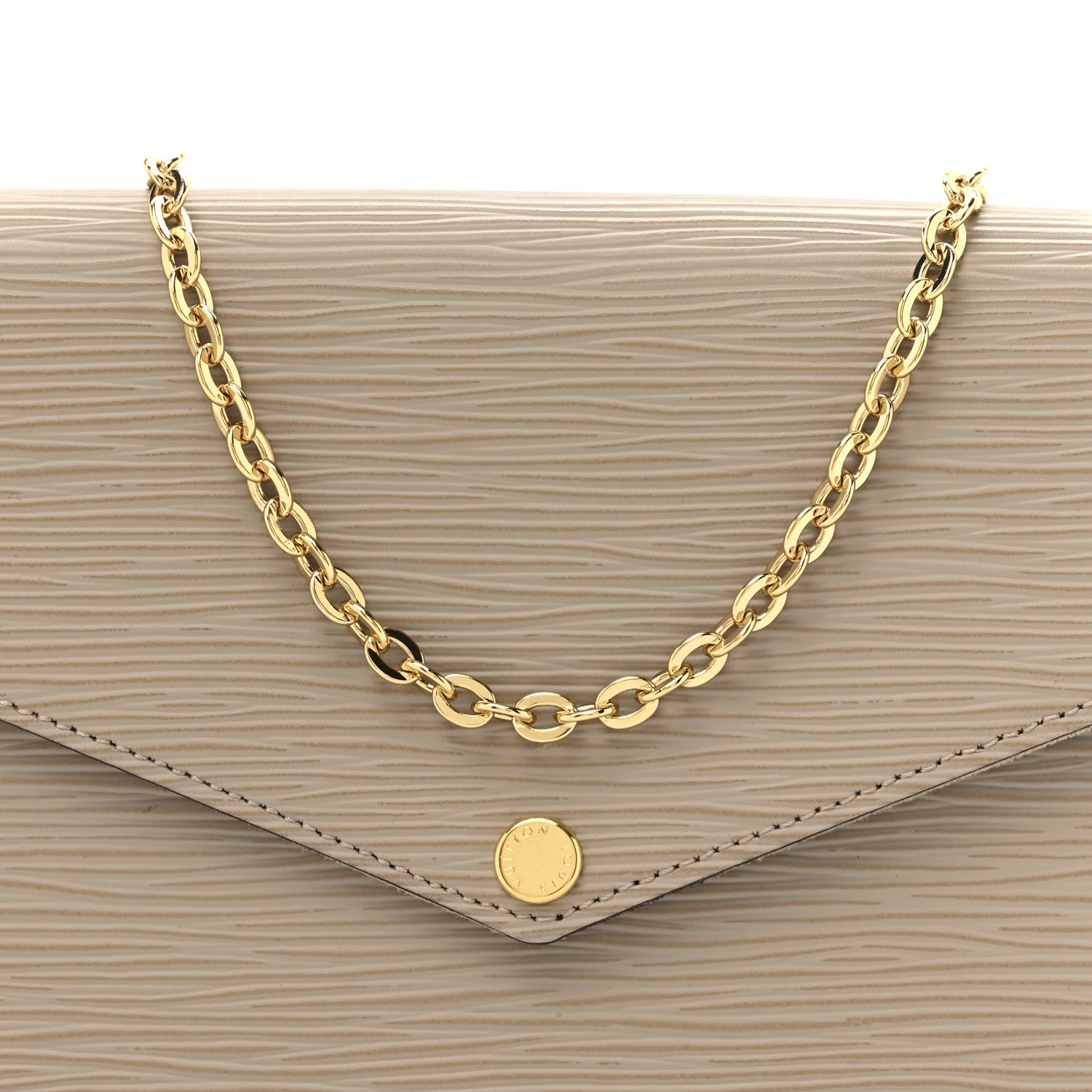 Louis Vuitton Epi Felicie Pochette Chain Wallet Galet 10 of 12