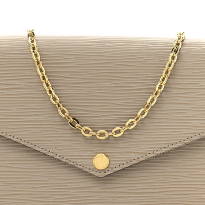 Louis Vuitton Epi Felicie Pochette Chain Wallet Galet 10 of 12
