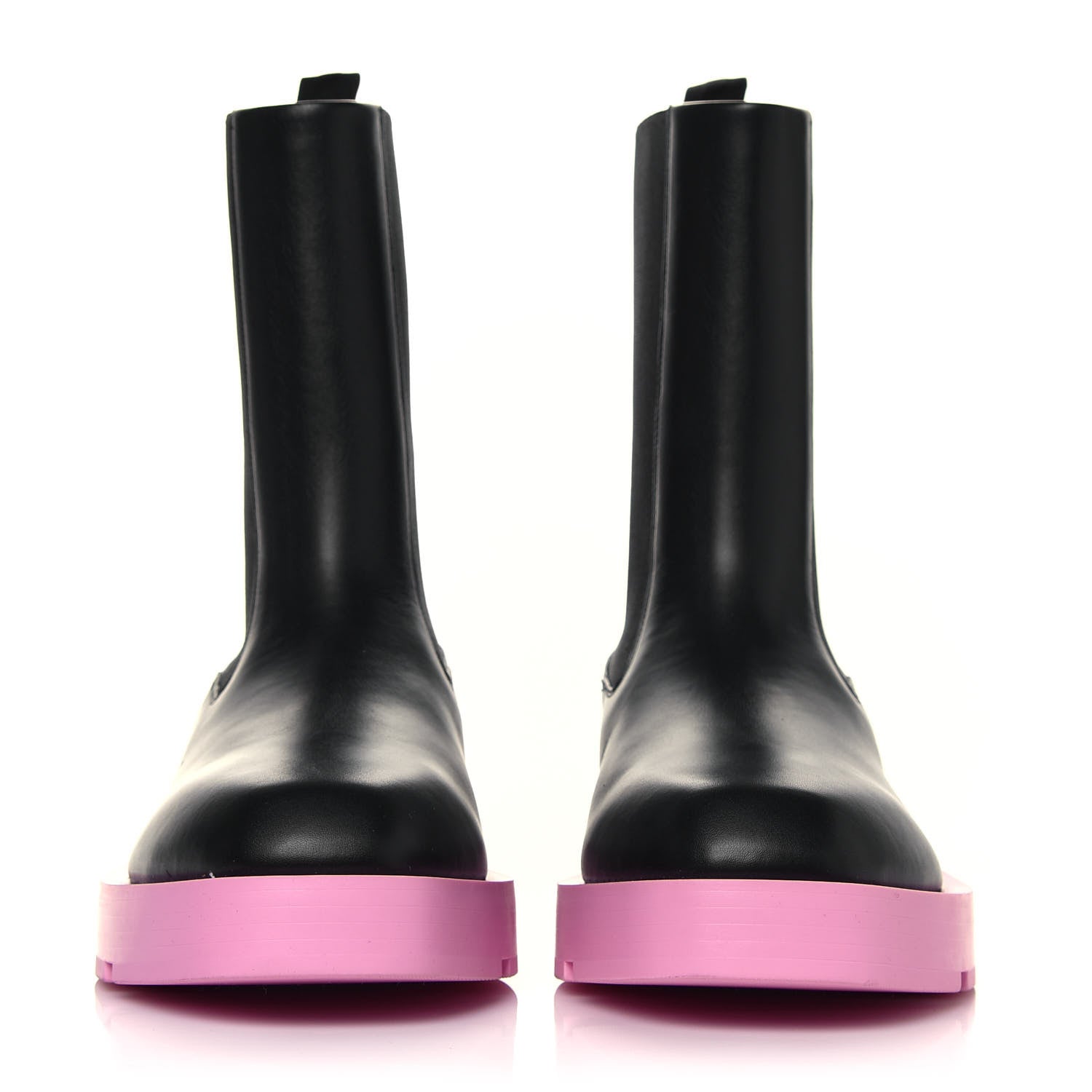 Givenchy Calfskin Squared Ankle Boots 40 Black Pink 2 of 10