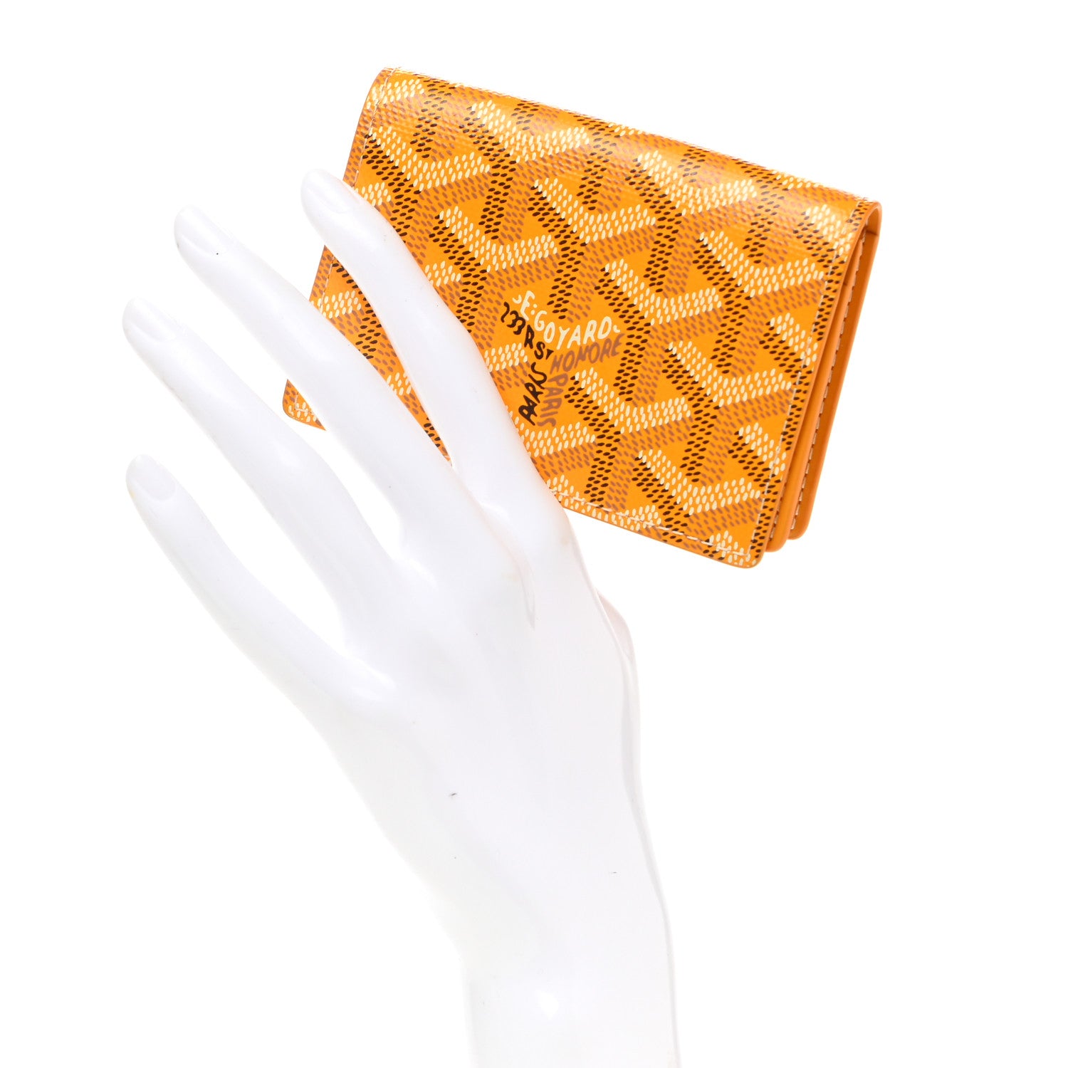 Goyard Goyardine Business Card Holder Yellow 2 of 7