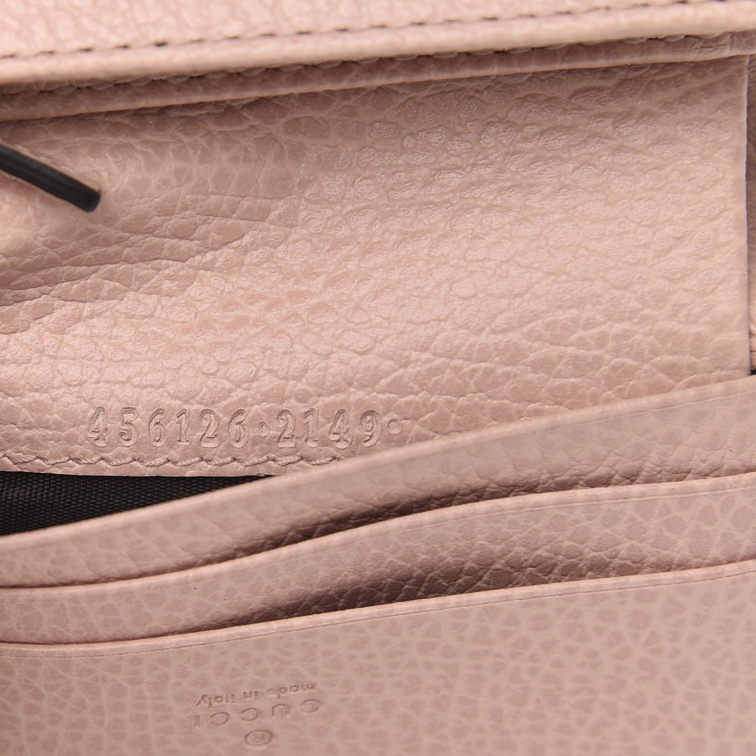 Gucci Dollar Calfskin GG Marmont Card Case Perfect Pink 7 of 9