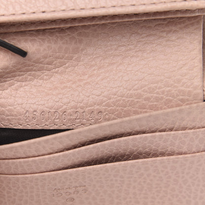 Gucci Dollar Calfskin GG Marmont Card Case Perfect Pink 7 of 9