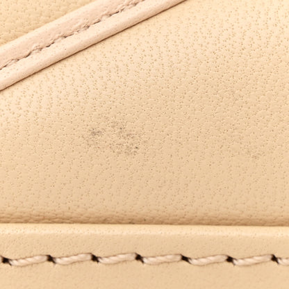 Louis Vuitton Lambskin Studded Malletage Top Handle GO-14 MM Beige 10 of 10