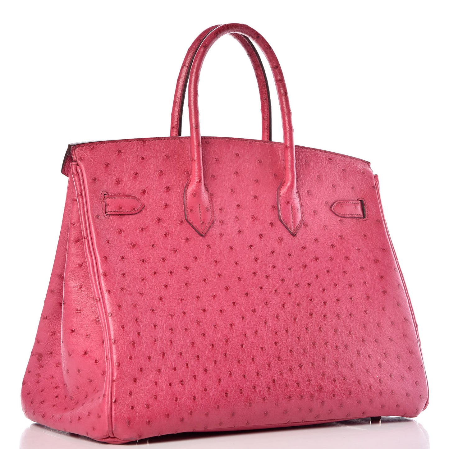 Ostrich Birkin 35 Fuchsia