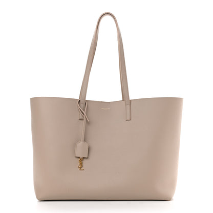 Saint Laurent Calfskin Large Shopping Tote Natural 3 of 11