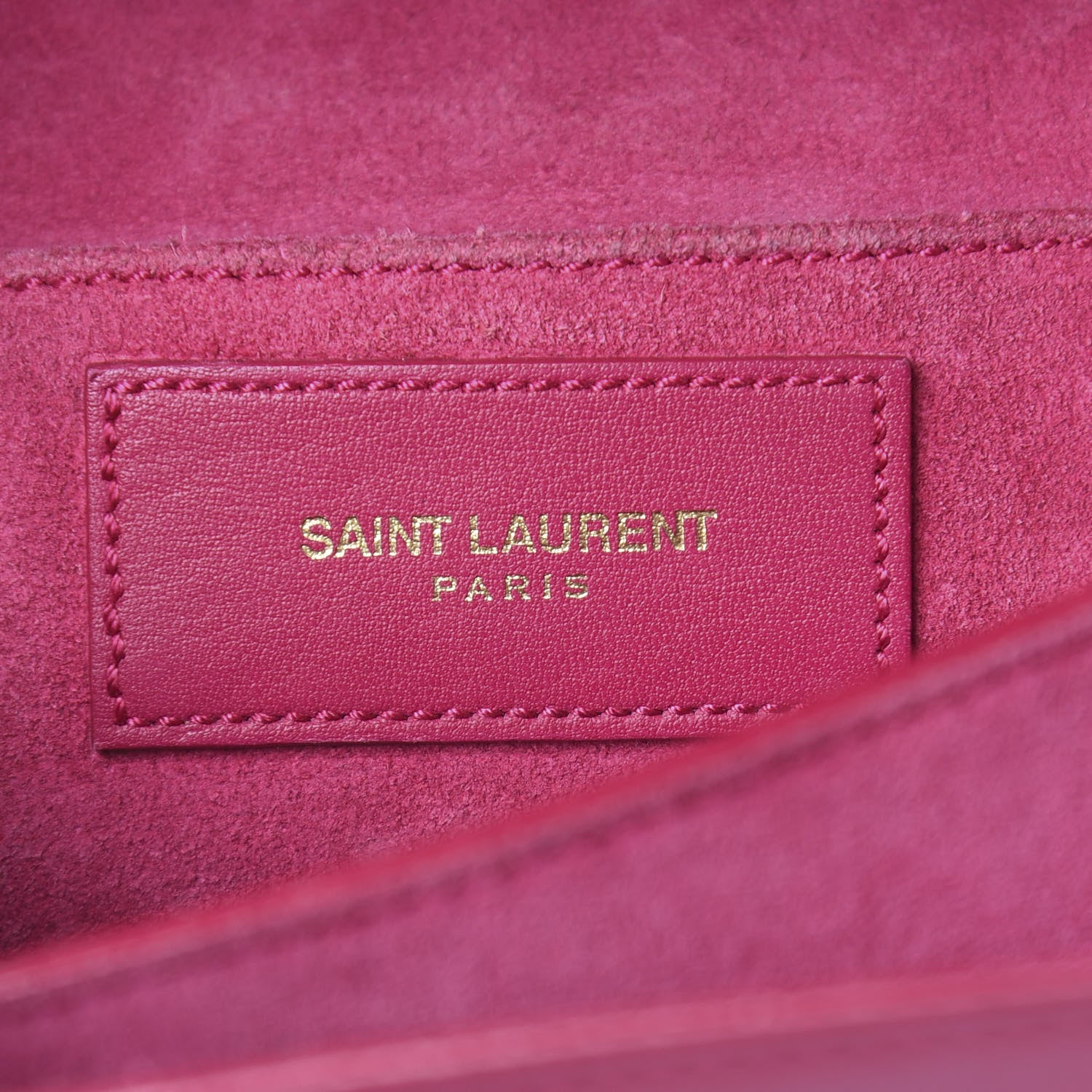 Saint Laurent Calfskin Small Classic Y Satchel Fuchsia 6 of 17