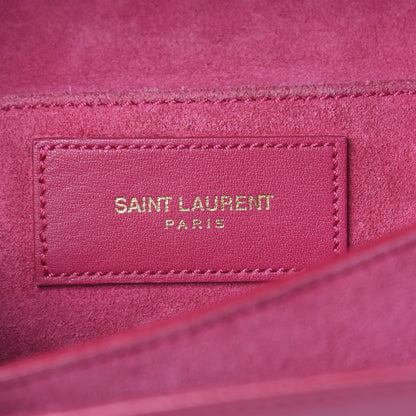 Saint Laurent Calfskin Small Classic Y Satchel Fuchsia 6 of 17