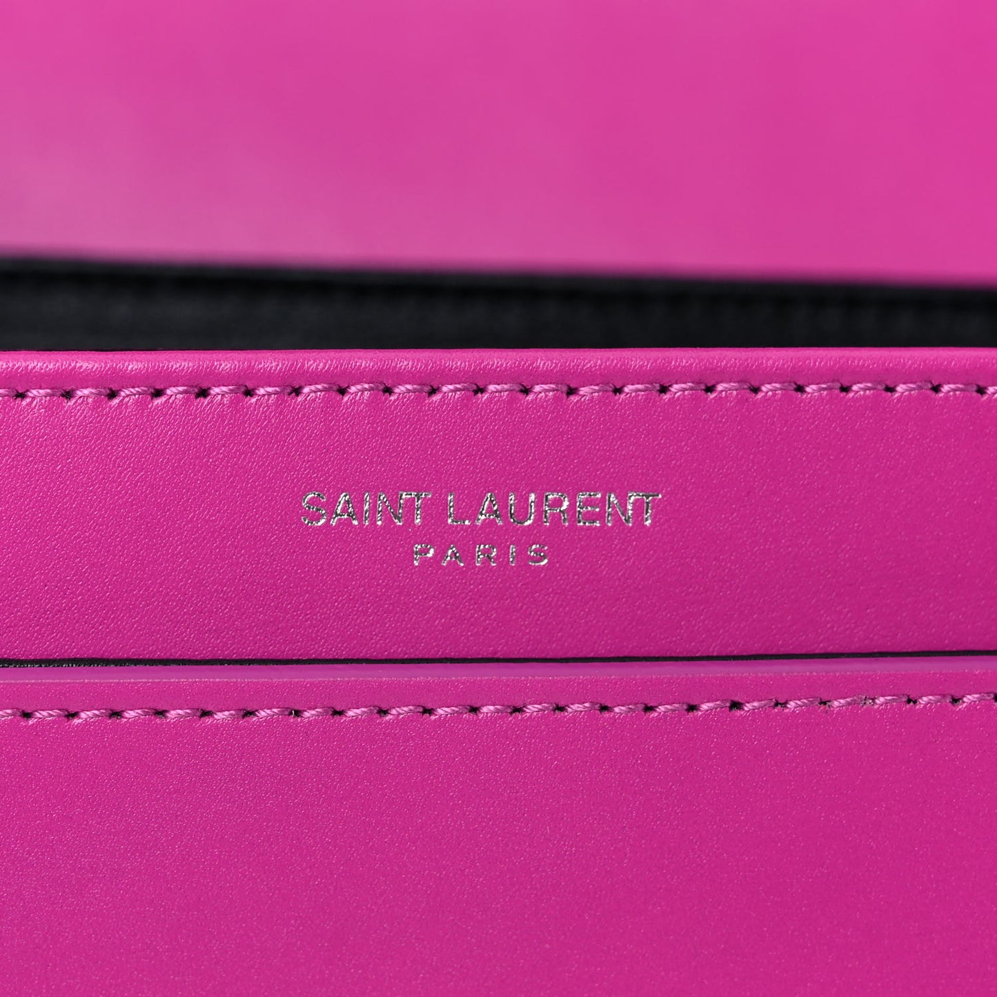 Box Calfskin Monogram Medium Solferino Satchel Fuchsia