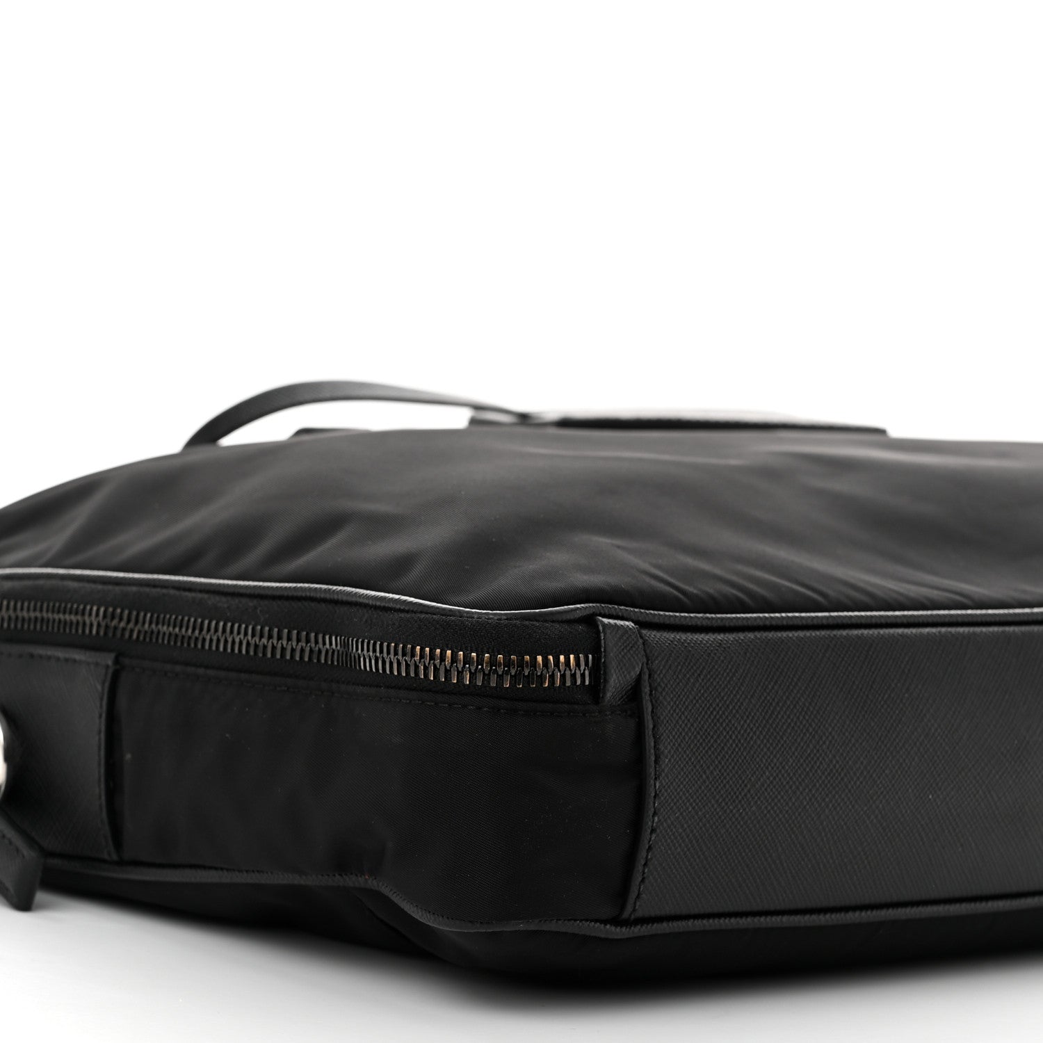 Prada Tessuto Nylon Saffiano Briefcase Black 10 of 11