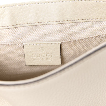 Gucci Pebbled Calfskin Small Soho Flap Crossbody Off White 8 of 11