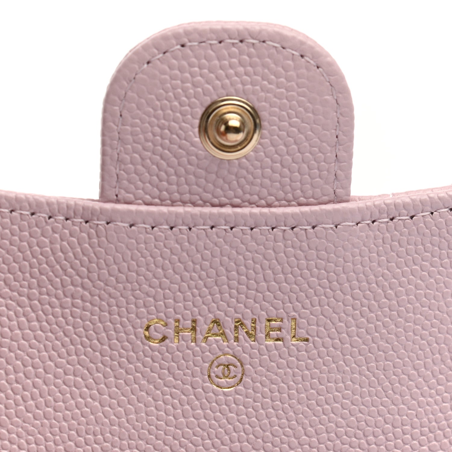Chanel Caviar Quilted Flap Card Holder Wallet Light Pink 6 of 8