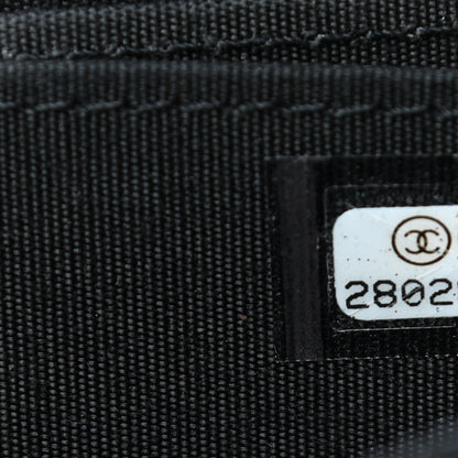Chanel Caviar Quilted Boy Zip Around Coin Purse Wallet Black 6 of 6