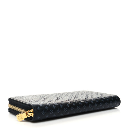 Louis Vuitton Calfskin Nanogram Embossed Zippy Wallet Black 4 of 7