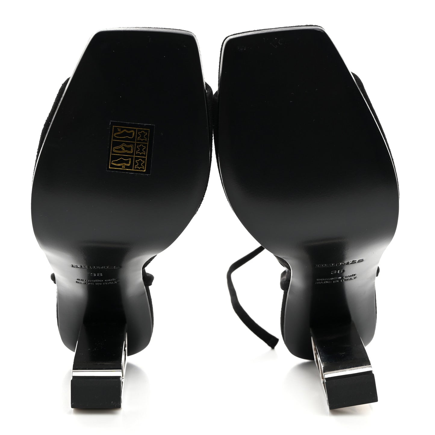 Chevre Velours Image 100 Sandals 38 Black