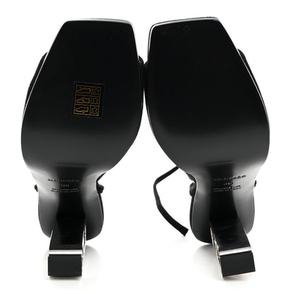 Hermes Chevre Velours Image 100 Sandals 38 Black 5 of 8