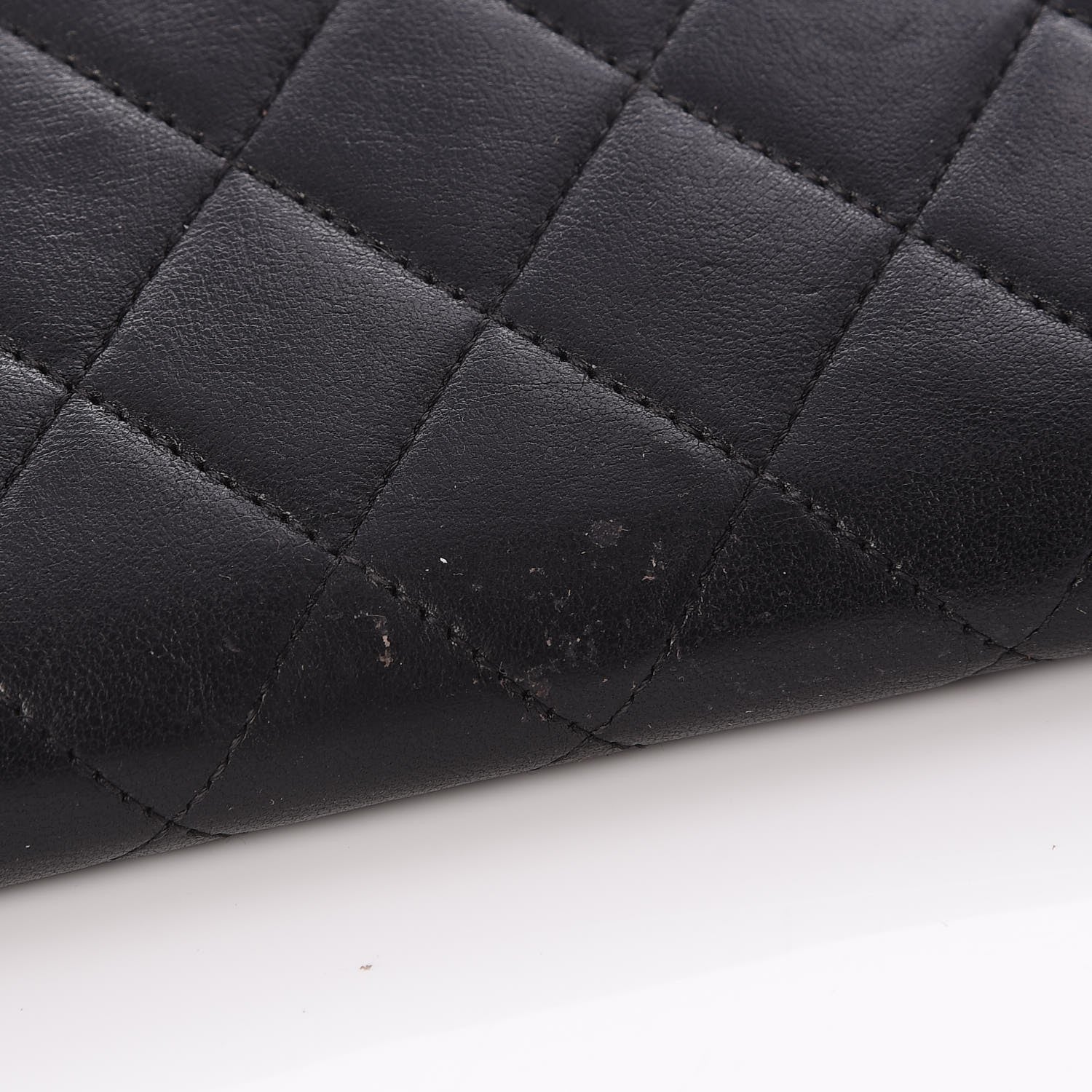 Chanel Lambskin Quilted Boy Zip Around Wallet Black 6 of 9