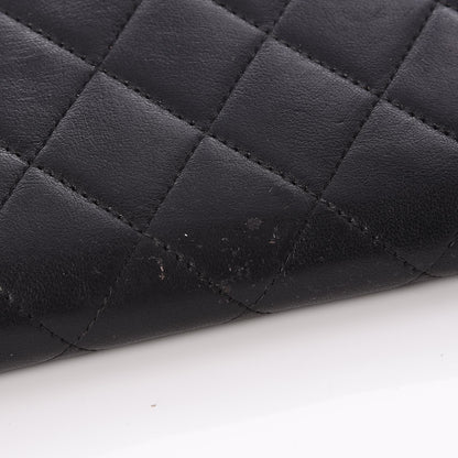 Chanel Lambskin Quilted Boy Zip Around Wallet Black 6 of 9