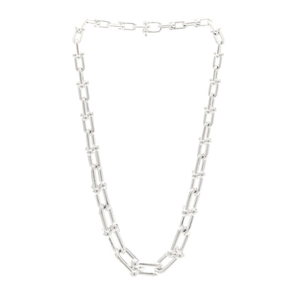 Tiffany Sterling Silver HardWear Graduated Link Necklace 3 of 4