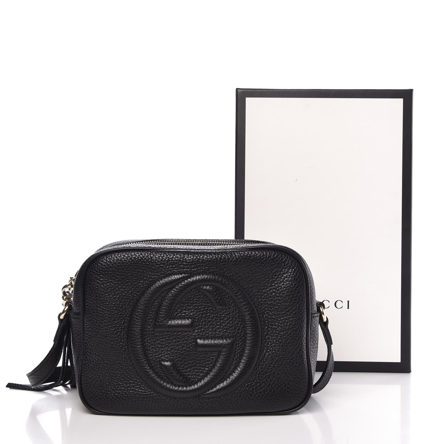 Gucci Pebbled Calfskin Small Soho Disco Bag Black 9 of 9