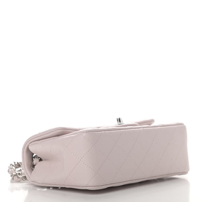 Chanel Lambskin Quilted Mini Rectangular Flap Light Purple 3 of 4