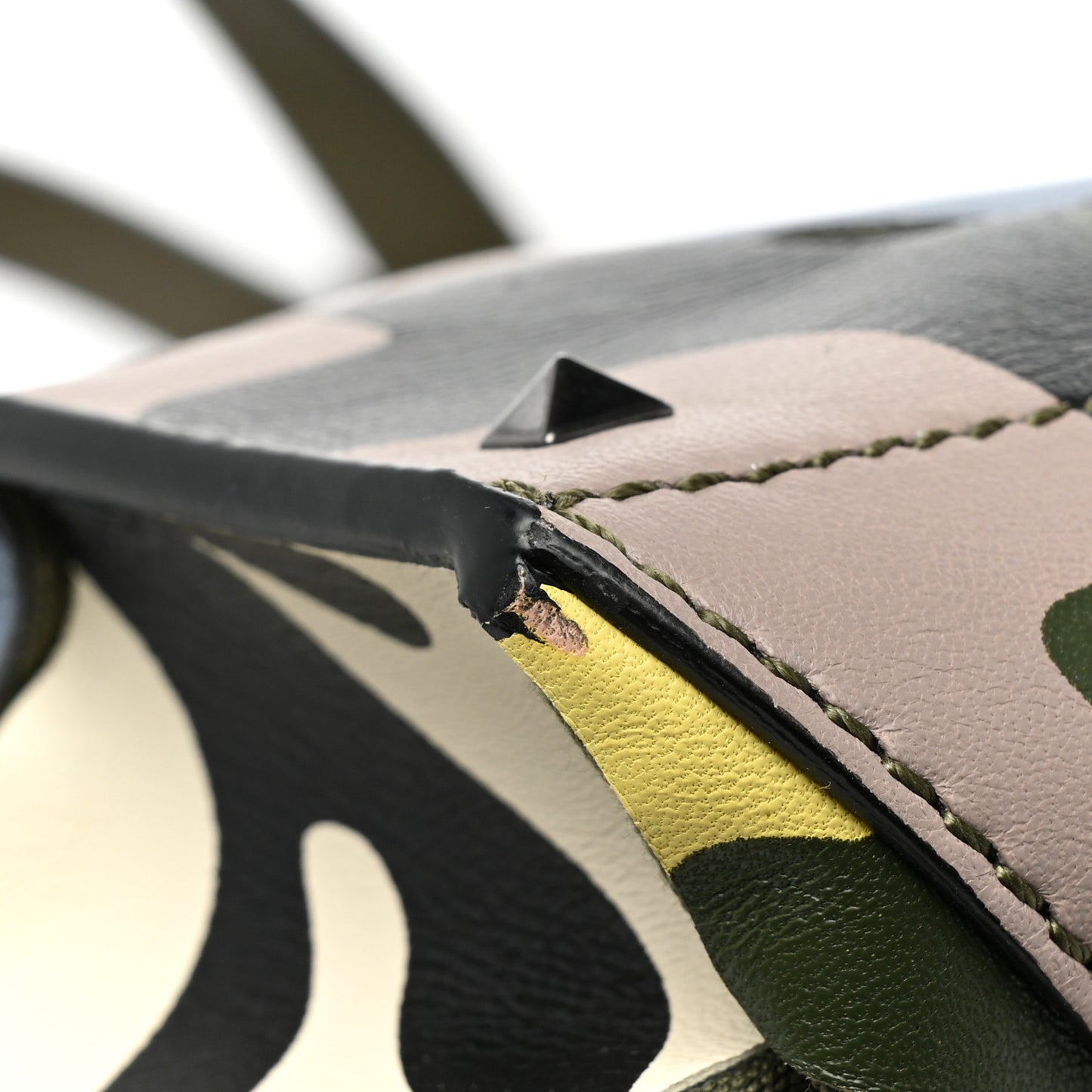 Nylon Camouflage Rockstud Tote Multicolor