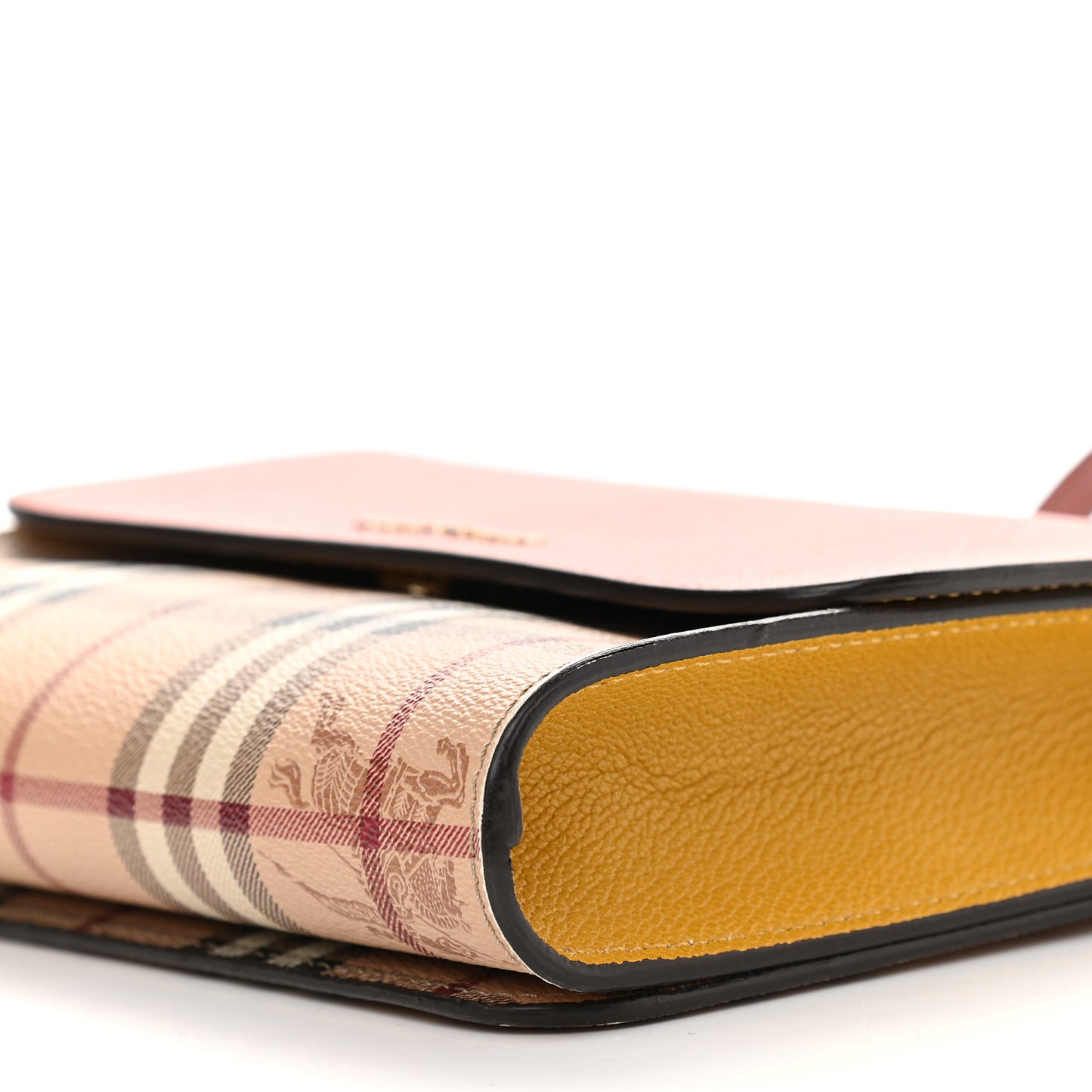 Derby Calfskin Haymarket Check Small Loxley Crossbody Cinnamon Red Multicolor