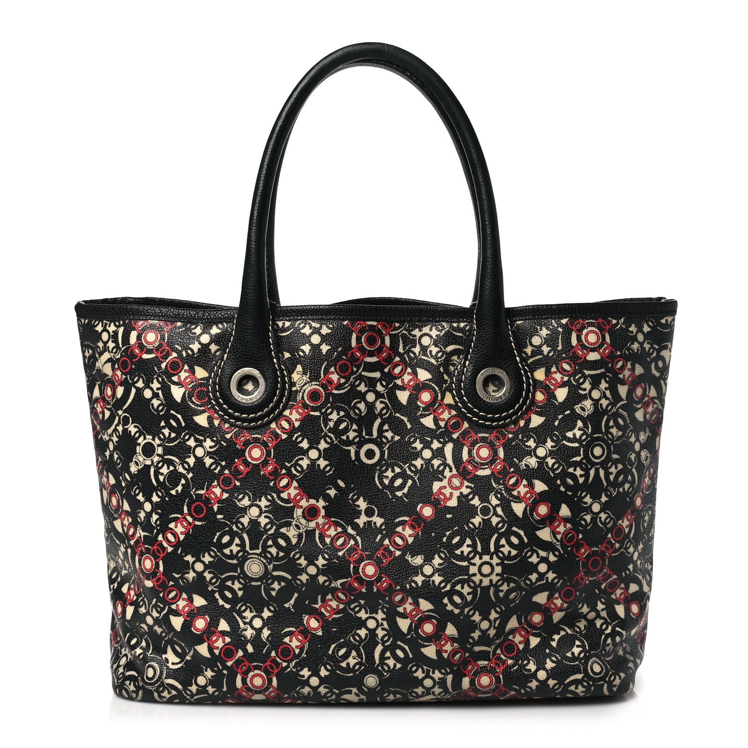 Chanel Coated Canvas Coco Small Tote Black 1 of 11