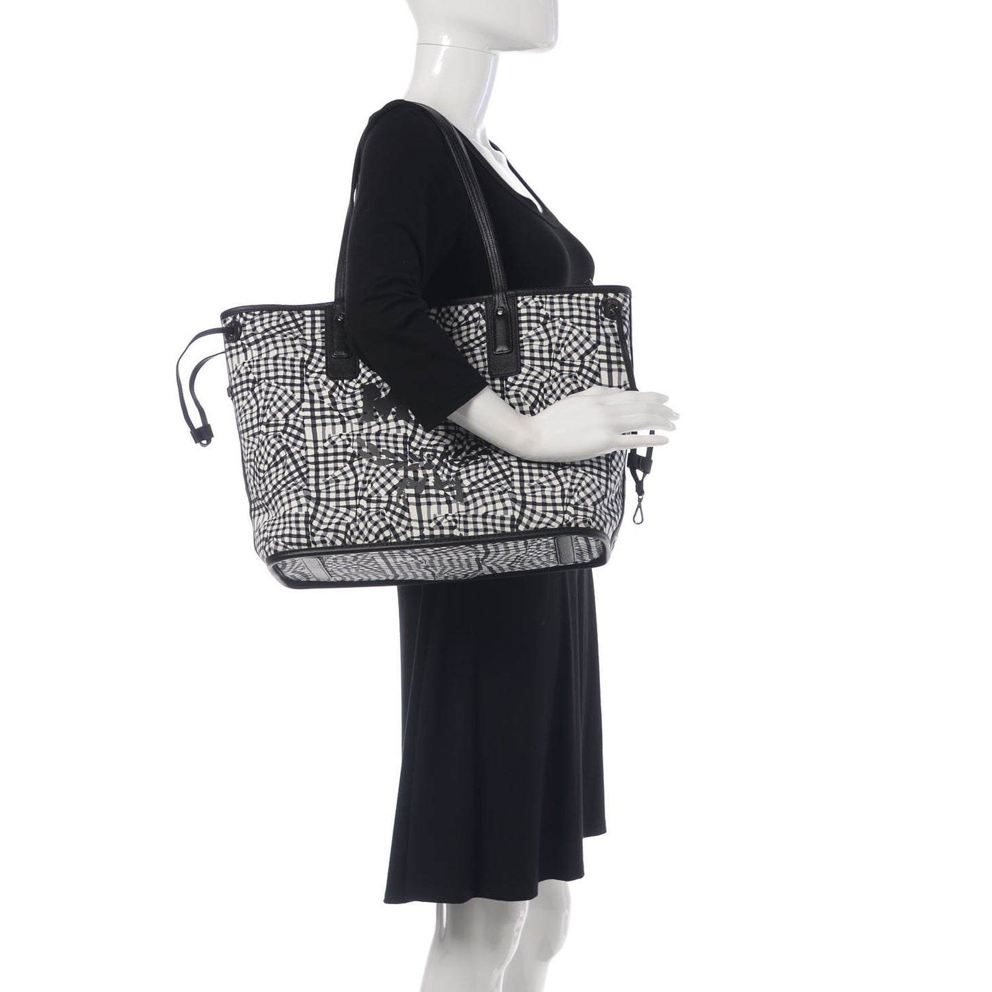 Visetos Medium Liz Reversible Shopper Tote Black