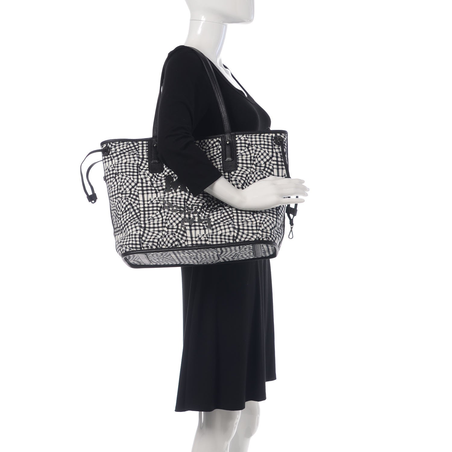 MCM Visetos Medium Liz Reversible Shopper Tote Black 2 of 15