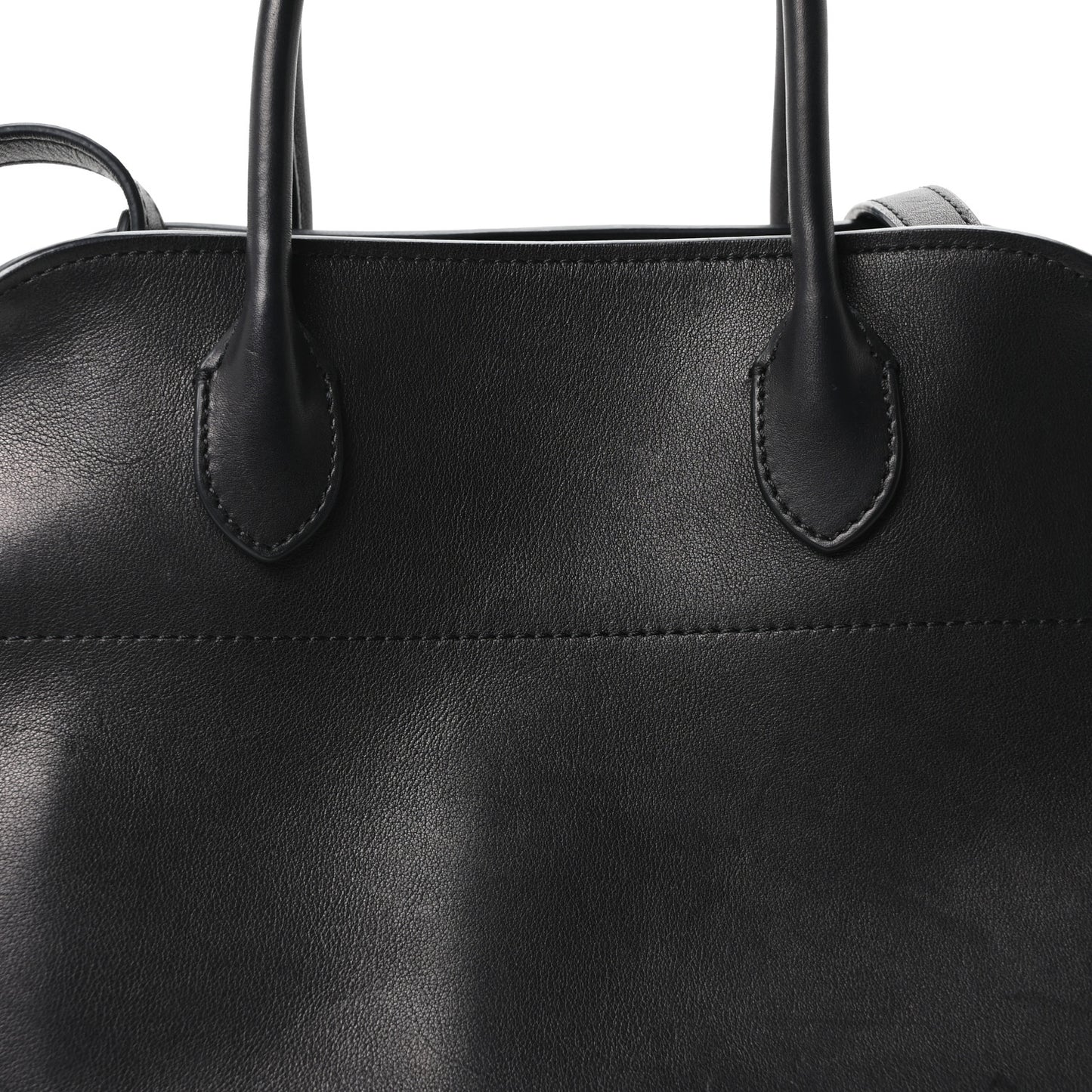 Polished Saddle Calfskin Soft Margaux 12 Black
