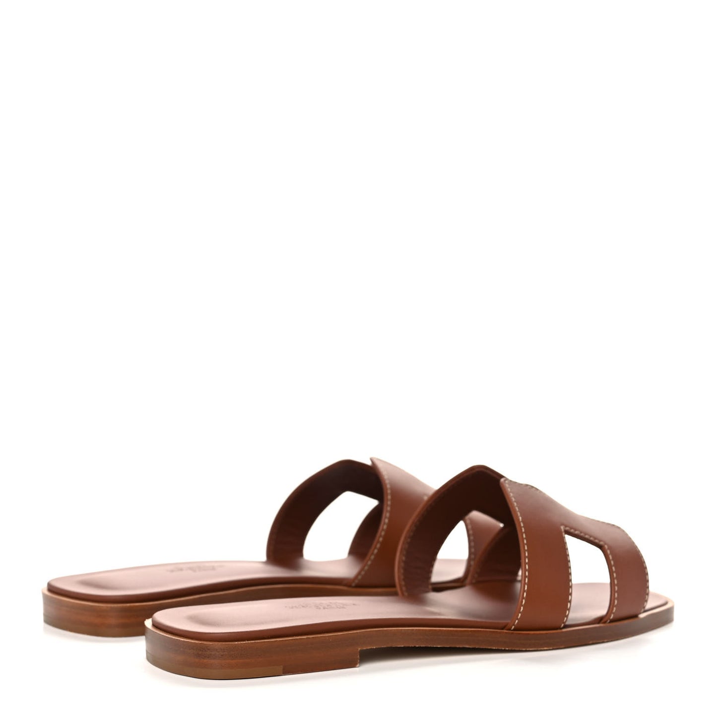 Box Calfskin Oran Sandals 35.5 Gold