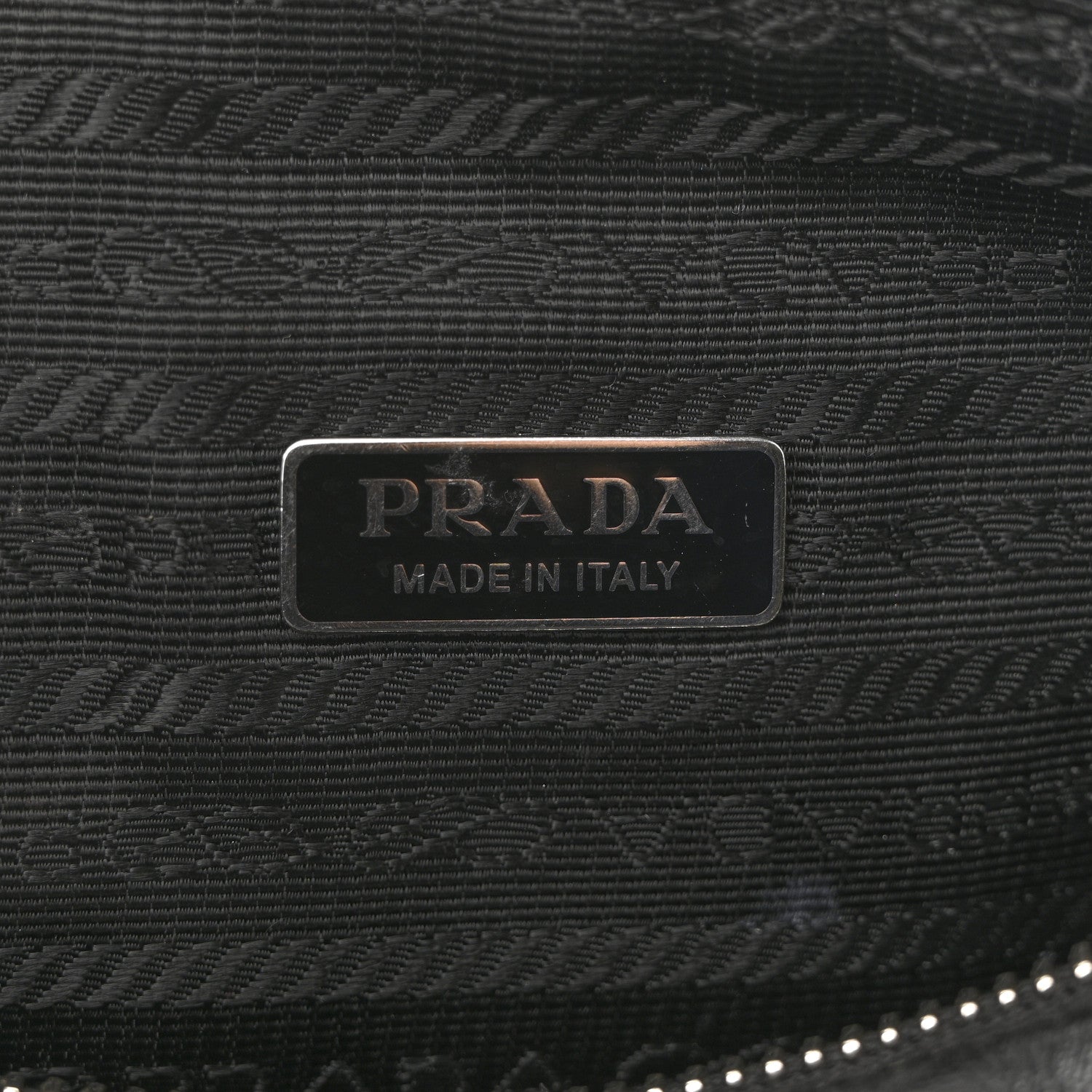 Prada Grace Lux Triangle Shoulder Bag Black 6 of 14