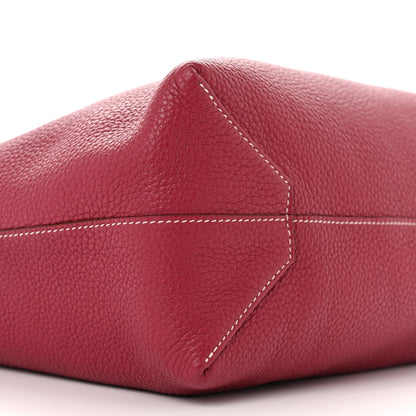 Hermes Taurillon Clemence Double Sens 36 Reversible Tote Rubis Bougainvillea 13 of 16