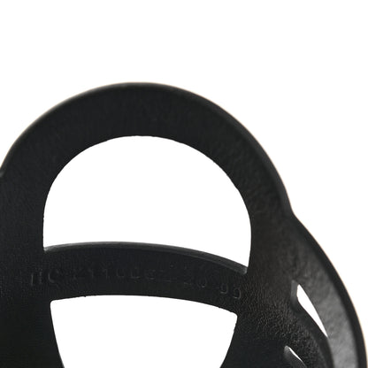 Hermes Calfskin Camelia Sandals 37.5 Black 8 of 9
