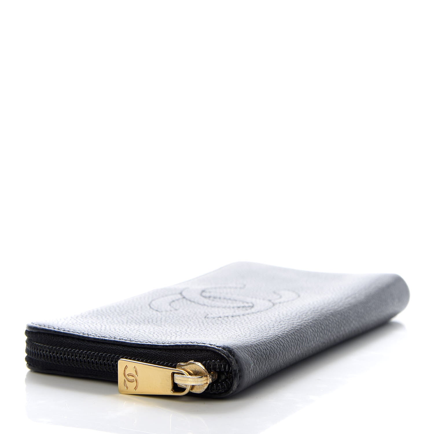 Chanel Caviar Large Timeless CC Zip Around Wallet Black 4 of 9