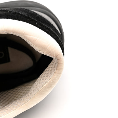 Chanel Mesh Suede Grained Calfskin Womens CC Sneakers 40.5 Black White 10 of 12