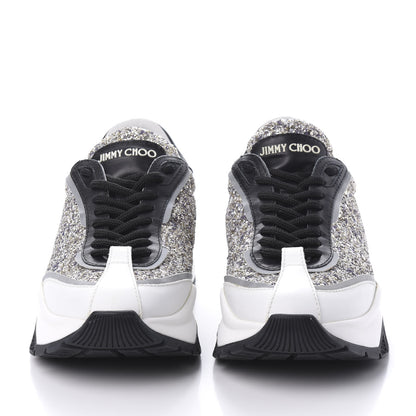 Jimmy Choo Glitter Raine Sneakers 37.5 White 2 of 7