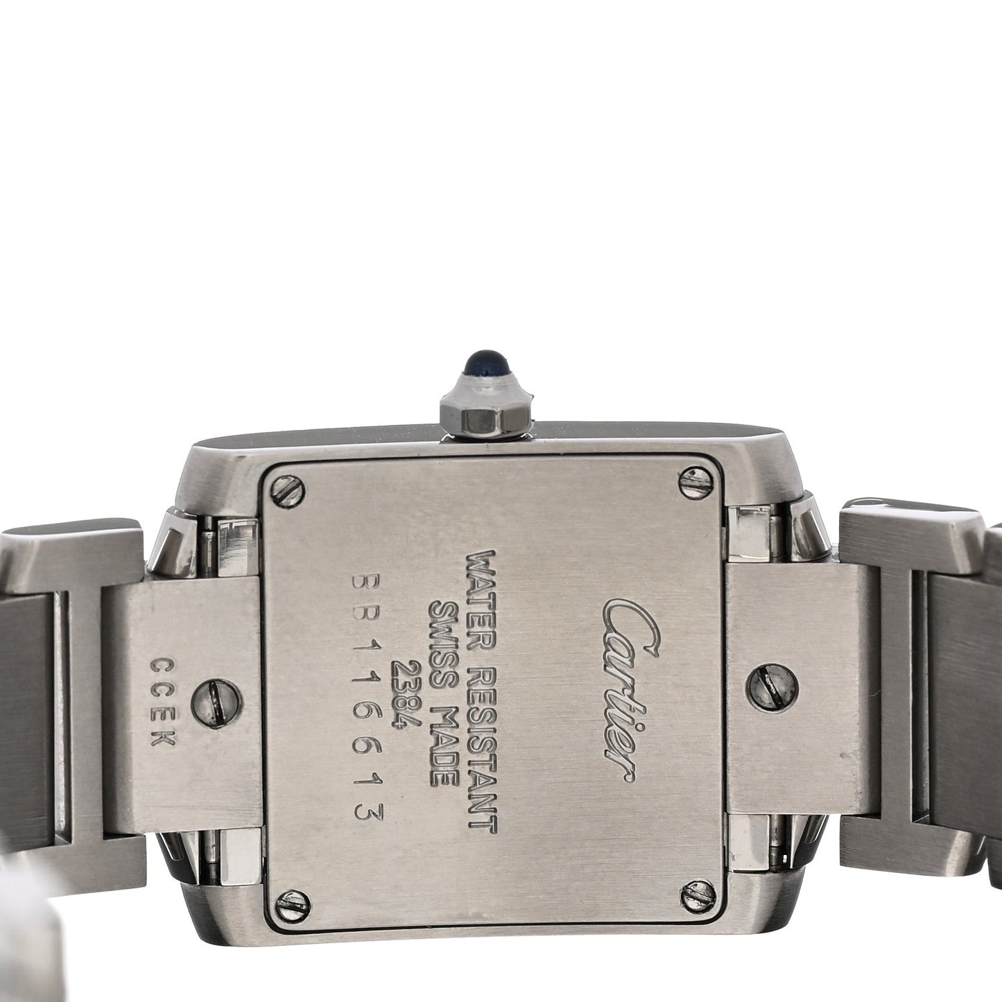 Stainless Steel 20mm Tank Francaise Quartz Watch