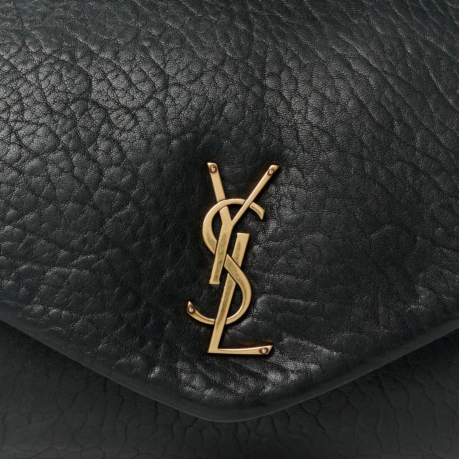 Saint Laurent Grained Lambskin Large Calypso Black 9 of 12