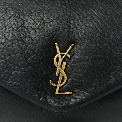 Saint Laurent Grained Lambskin Large Calypso Black 9 of 12
