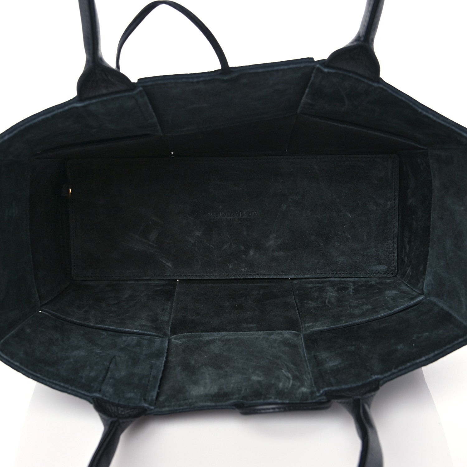 Bottega Veneta Grained Calfskin Intrecciato Small Arco Tote Black 6 of 11