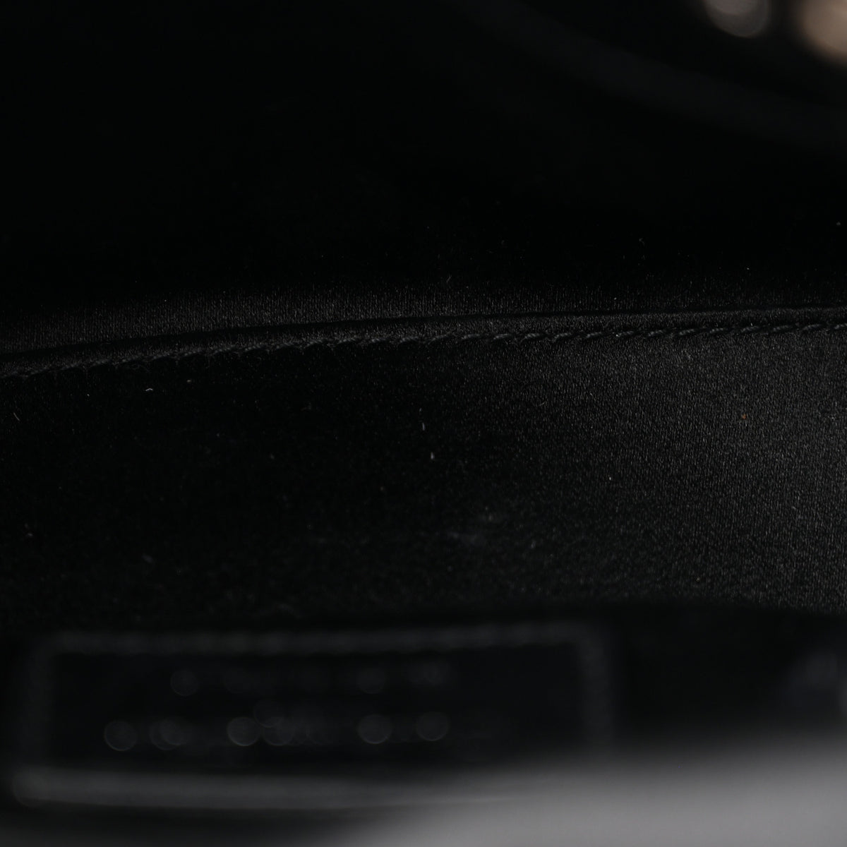 Christian Dior Satin Crystal Cannage Mini Lady Dior Black 8 of 25