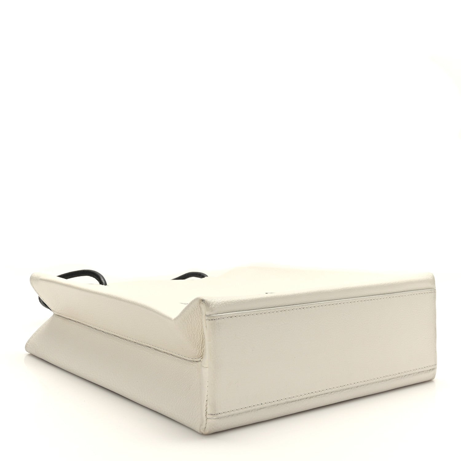 Balenciaga Calfskin Logo Small Shopping Tote White 4 of 9