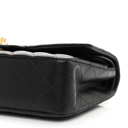 Chanel Lambskin Quilted Medium Double Flap Black 10 of 12