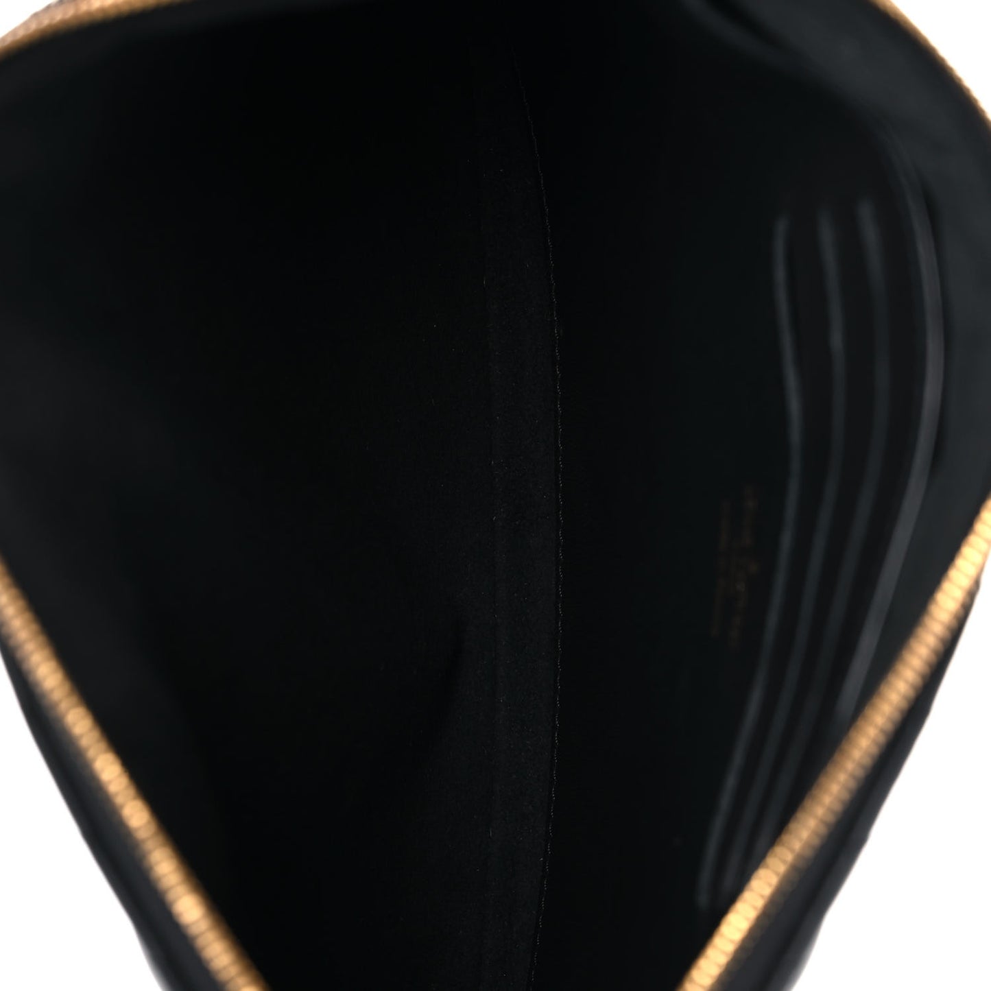 Calfskin New Wave Zipped Pochette Black