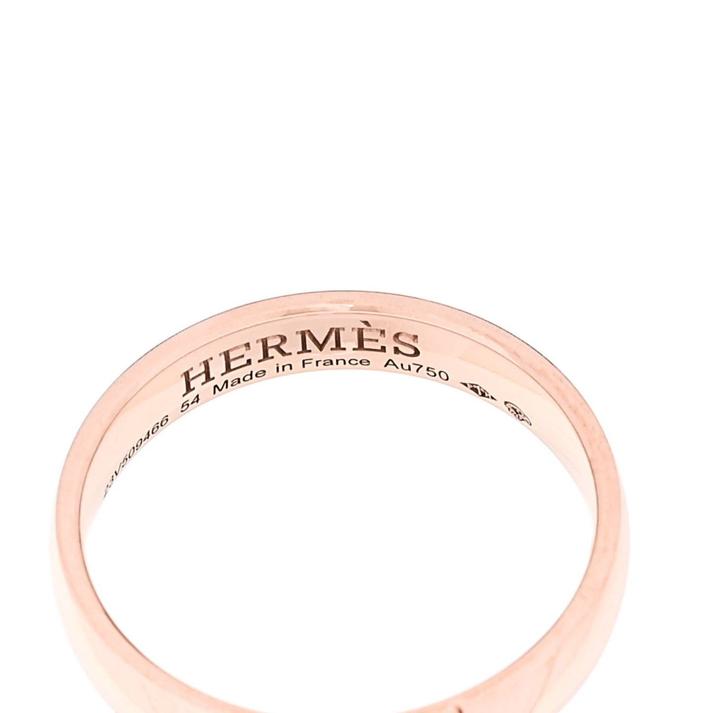 18K Rose Gold Diamond Ever Herakles Wedding Band Ring 54 6.75